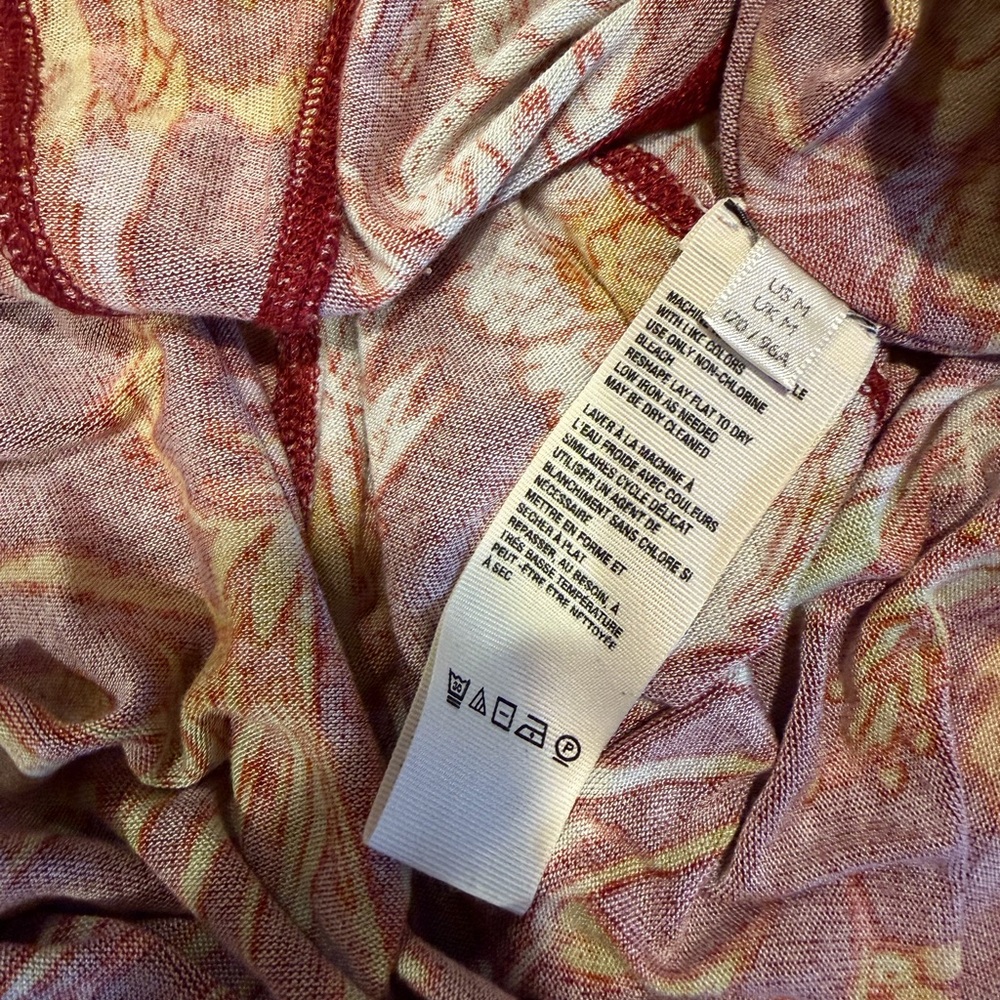Free People Red Floral Blouse - Picture 7 of 8